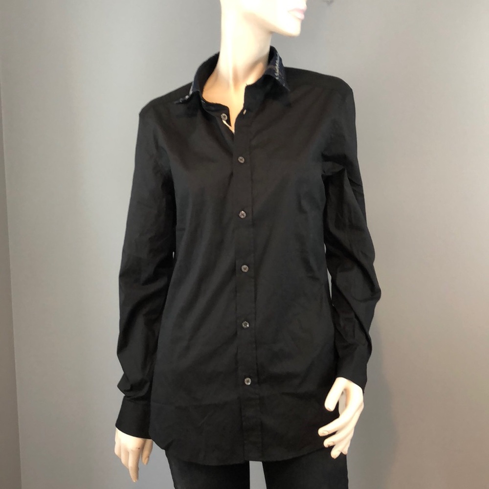 NWT Diesel Black Long Sleeve Shirt Size Small